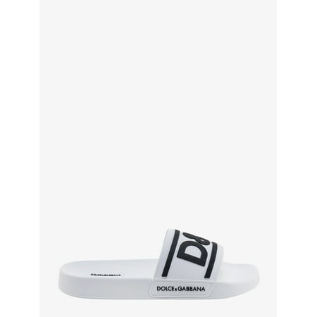 DOLCE & GABBANA SLIDE MAN White SANDALS