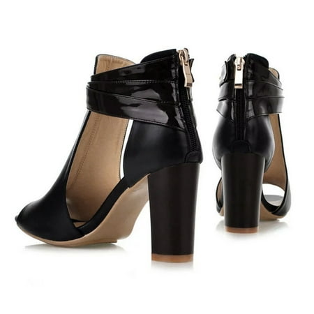 QISIWOLE Womens Fish Mouth High Heel Zipper Sandals Leather Short Boots Single Shoes Clearance !
QISIWOLE Womens Fish Mouth High Heel Zipper Sandals Leather Short Boots Single Shoes Clearance !