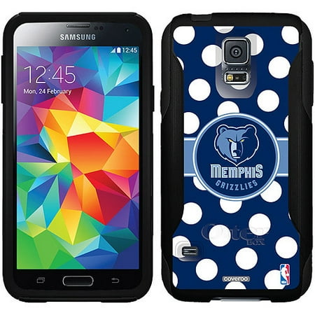 Memphis Grizzlies Polka Dots Design on OtterBox Commuter Series Case for Samsung Galaxy S5