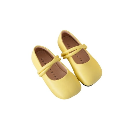 Gomelly Girl s Flats Solid Color Loafers Square Toe Dress Shoes Non-slip Casual Shoe Children Girls Yellow 9.5C
Gomelly Girl s Flats Solid Color Loafers Square Toe Dress Shoes Non-slip Casual Shoe Children Girls Yellow 9.5C
