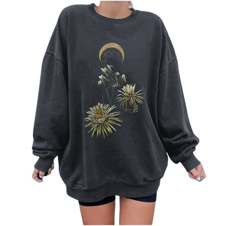 Women s Y2K Sweatshirt Vintage Funny Sun Moon Star Printing Loose Hoodie Long Sleeve Creawneck Shift Printed Sweatshirt Casual Plus Size Blouse Tops
Women s Y2K Sweatshirt Vintage Funny Sun Moon Star Printing Loose Hoodie Long Sleeve Creawneck Shift Printed Sweatshirt Casual Plus Size Blouse Tops