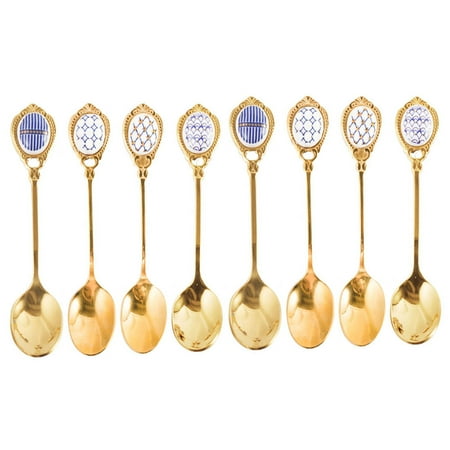 8 pieces for sale 2 A flower 2 B flower 2 C flower 2 D flower Stainless steel soup spoon golden coffee creative stainless steel coffee spoon stirring spoon ceramic spoon
8 pieces for sale 2 A flower 2 B flower 2 C flower 2 D flower Stainless steel soup spoon golden coffee creative stainless steel coffee spoon stirring spoon ceramic spoon