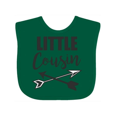 Inktastic Little Cousin with Arrows Gift Baby Boy or Baby Girl Bib