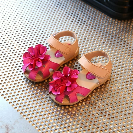 QISIWOLE Baby Girls Boys Children s Beach Shoes Soft Sole Toe Crash Sandals Roman Sandals summer savings