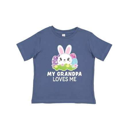 Inktastic My Grandpa Loves Me with Bunny and Easter Eggs Gift Baby Girl T-Shirt 
Inktastic My Grandpa Loves Me with Bunny and Easter Eggs Gift Baby Girl T-Shirt