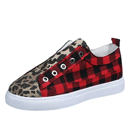 Follure Girl women s casual shoes Women s flat leopard print stitching large size casual canvas slippers Red 41
Follure Girl women s casual shoes Women s flat leopard print stitching large size casual canvas slippers Red 41