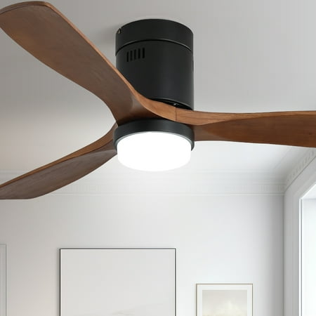 Sofucor 52 Flush Mount Dimmable LED Light and Remote Control 3 Blades Reverse Airflow Black Ceiling Fans
Sofucor 52 Flush Mount Dimmable LED Light and Remote Control 3 Blades Reverse Airflow Black Ceiling Fans