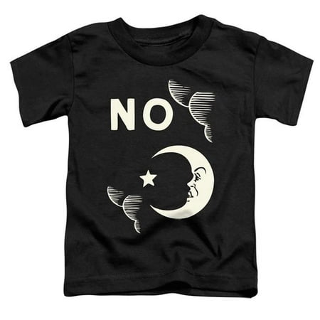 Trevco HBRO376-TT-1 Ouija & No-Short Sleeve Toddler Tee Black - Small 2T