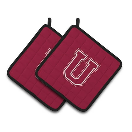 Carolines Treasures CJ1032-UPTHD Letter U Initial Monogram - Maroon and White Pair of Pot Holders 7.5HX7.5W multicolor
Carolines Treasures CJ1032-UPTHD Letter U Initial Monogram - Maroon and White Pair of Pot Holders 7.5HX7.5W multicolor
