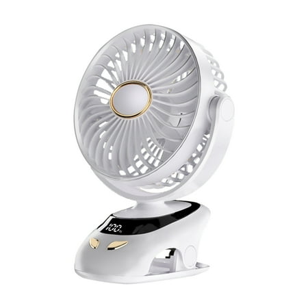 Mini Clip Desktop Fan Portable Quiet Fan Smart Digital Display Function USB Rechargeable Cool Electric Fan for Travel Office Room Household
Mini Clip Desktop Fan Portable Quiet Fan Smart Digital Display Function USB Rechargeable Cool Electric Fan for Travel Office Room Household