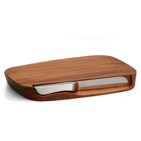 NeosKon Blend Bread Board with Knife Brown
