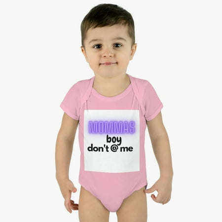 Mommas Boy Infant Baby Rib Bodysuit
