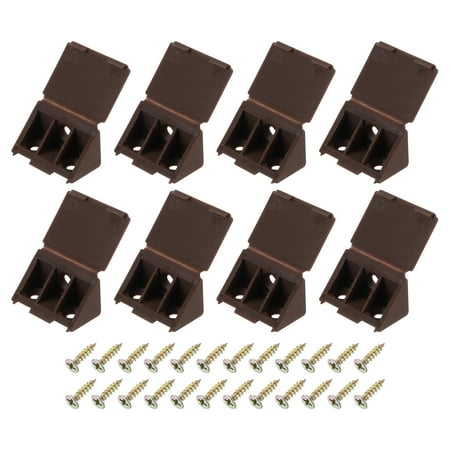 8 Pcs 90 Degree Plastic Corner Braces 22x42.5x22mm Shelf Right Angle Brackets with Screws Brown
8 Pcs 90 Degree Plastic Corner Braces 22x42.5x22mm Shelf Right Angle Brackets with Screws Brown