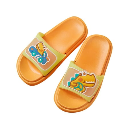 AnuirheiH Summer Boys And Girls PVC Little Dinosaur Non-slip Children s Slippers 4-6$ off 2nd