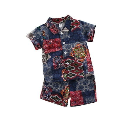 EHTMSAK Infant Baby Toddler Children Boy Beach Clothing Set Floral Shirts and Shorts Set Short Sleeve Outfits Summer Blue 5M-4Y 110
EHTMSAK Infant Baby Toddler Children Boy Beach Clothing Set Floral Shirts and Shorts Set Short Sleeve Outfits Summer Blue 5M-4Y 110