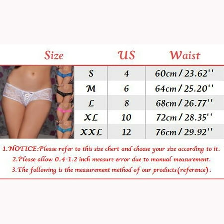 Sehao High Rise Underwear Women Sexy Lace Panties Lingerie Underwear Underpants Lace Lace Thong Plus Size Panties Panties for Women
Sehao High Rise Underwear Women Sexy Lace Panties Lingerie Underwear Underpants Lace Lace Thong Plus Size Panties Panties for Women