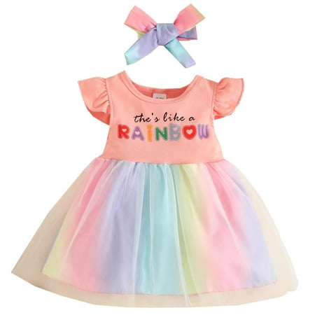 B91xZ Prom Dresses Girls Summer Little Flying Sleeve Letter Print Multilayer Rainbow Mesh Cute Fluffy Dress Bandana Cat Dress Red 18-24 Months
B91xZ Prom Dresses Girls Summer Little Flying Sleeve Letter Print Multilayer Rainbow Mesh Cute Fluffy Dress Bandana Cat Dress Red 18-24 Months