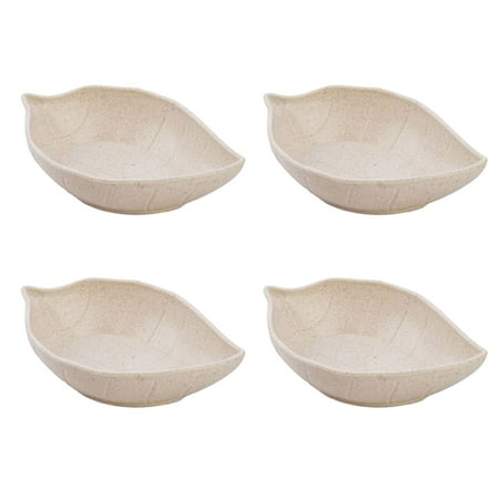 Hemoton 4 Pcs Wheat Straw Seasoning Dish Creative Leaves Shape Food Sauce Dish Seasoning Bowl (11 x 7 x 2.5 cm)
Hemoton 4 Pcs Wheat Straw Seasoning Dish Creative Leaves Shape Food Sauce Dish Seasoning Bowl (11 x 7 x 2.5 cm)