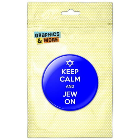Keep Calm And Jew On Jewish Refrigerator Button Magnet