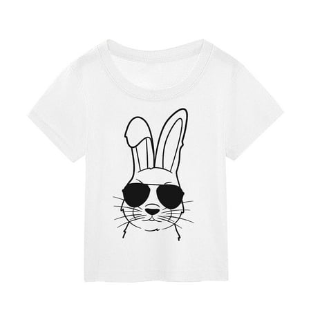 Little Girls Shirts B-White Toddler Summer Children s Easter Cartoon Bunny Print Short Sleeved T Shirt For Boy And Girl Out Wear Top 110
Little Girls Shirts B-White Toddler Summer Children s Easter Cartoon Bunny Print Short Sleeved T Shirt For Boy And Girl Out Wear Top 110