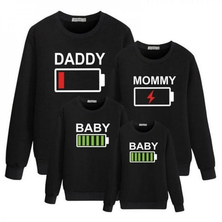Malisata Family Matching Outfits Battery Print Sweaters Mommy Daddy And Baby Clothes Black Family Look Cotton Kids Tops
Malisata Family Matching Outfits Battery Print Sweaters Mommy Daddy And Baby Clothes Black Family Look Cotton Kids Tops