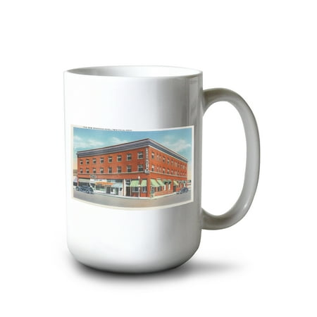 15 fl oz Ceramic Mug Twin Falls Idaho Exterior View of the New Rogerson Hotel Dishwasher & Microwave Safe
15 fl oz Ceramic Mug Twin Falls Idaho Exterior View of the New Rogerson Hotel Dishwasher & Microwave Safe