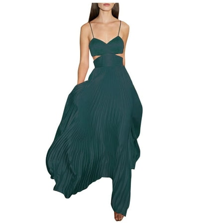 Dress for Women 2022 Wedding Dress Fashion Casual Summer V-Neck Solid Dress Sleeveless Camis Women Women s Dress Long Dresses Summer Savings Summer Dresses for Women 2022 Valentines Dress Green L
Dress for Women 2022 Wedding Dress Fashion Casual Summer V-Neck Solid Dress Sleeveless Camis Women Women s Dress Long Dresses Summer Savings Summer Dresses for Women 2022 Valentines Dress Green L