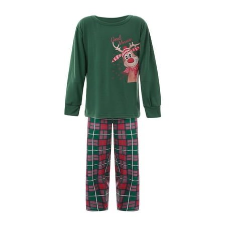 Seyurigaoka Christmas Parent-Children Christmas Pajama Reindeer Print Tops with Plaid Pants
Seyurigaoka Christmas Parent-Children Christmas Pajama Reindeer Print Tops with Plaid Pants