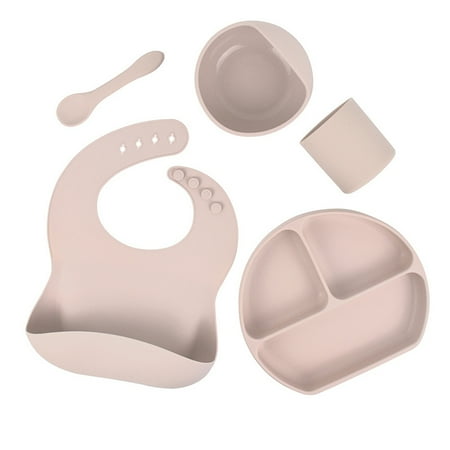 HitUpon 5 Pieces Non-Slip Crockery Sets Baby Plate Bowl With Suction Cup Bib Spoon Fork Children S Tableware
HitUpon 5 Pieces Non-Slip Crockery Sets Baby Plate Bowl With Suction Cup Bib Spoon Fork Children S Tableware