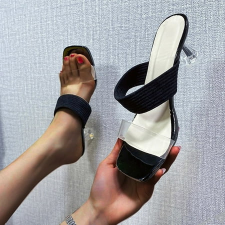 Tangnade Women Shoes Ladies Summer Fashion Big Size Square Head Open Toe Mid Heel Sandals Black 39
Tangnade Women Shoes Ladies Summer Fashion Big Size Square Head Open Toe Mid Heel Sandals Black 39