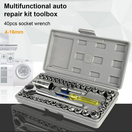 XWQ 40Pcs Multifunctional Socket Strong Torque Hand Tools Practical Repair Socket Wrench Set for Home
XWQ 40Pcs Multifunctional Socket Strong Torque Hand Tools Practical Repair Socket Wrench Set for Home