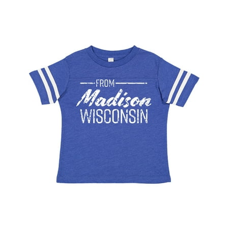 Inktastic From Madison Wisconsin in White Distressed Text Gift Toddler Boy or Toddler Girl T-Shirt
Inktastic From Madison Wisconsin in White Distressed Text Gift Toddler Boy or Toddler Girl T-Shirt