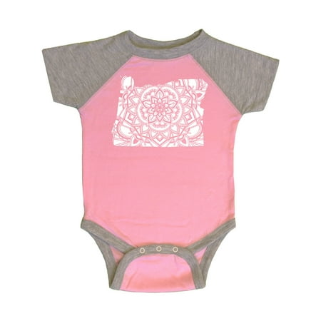 Inktastic Oregon Silhouette Mandala Gift Baby Boy or Baby Girl Bodysuit