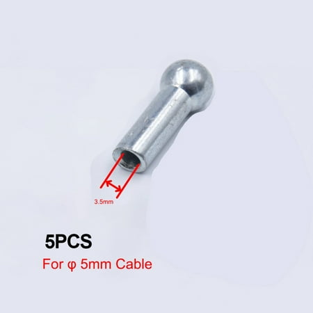 5Pcs Gym Pulley Machine Stopper Cable Ball Terminals Wire Port Joint Parts