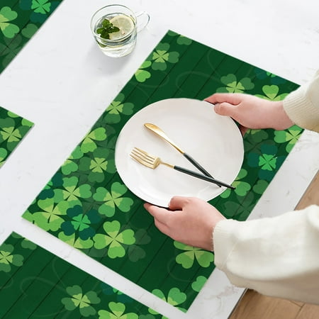 St Patricks Day Accessories Decor St Patricks s Day Placemats Scandinavians Irish Day Plaid Decorative Placemats Insulated Tablecloths
St Patricks Day Accessories Decor St Patricks s Day Placemats Scandinavians Irish Day Plaid Decorative Placemats Insulated Tablecloths