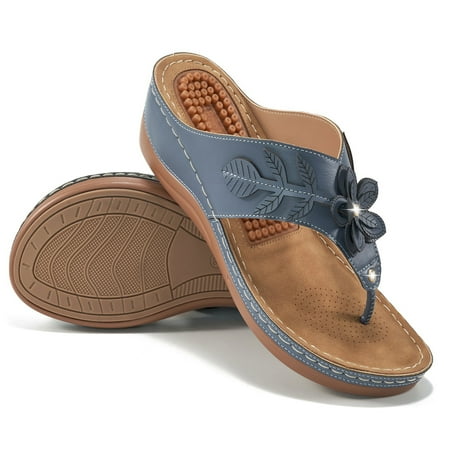 Aomigoct Women s Summer Flip-flop Sandal with Massage Arch Support Comfortable Flower Wedge Shoes
Aomigoct Women s Summer Flip-flop Sandal with Massage Arch Support Comfortable Flower Wedge Shoes