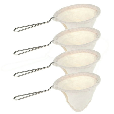 4Pcs Flannel Cloth Coffee Filter Strainers Reusable Coffee Dripper with Handle Handmade Coffee Accessories for Home Use
4Pcs Flannel Cloth Coffee Filter Strainers Reusable Coffee Dripper with Handle Handmade Coffee Accessories for Home Use
