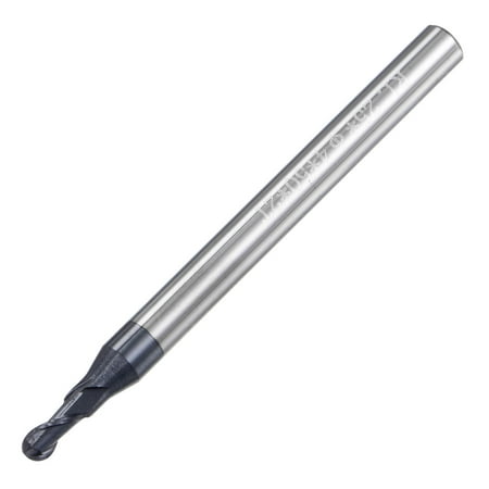 Uxcell 1.5mm Radius 4mm Shank 50mm Length HRC45 Carbide AlTiSin Coated Ball Nose End Mill
Uxcell 1.5mm Radius 4mm Shank 50mm Length HRC45 Carbide AlTiSin Coated Ball Nose End Mill