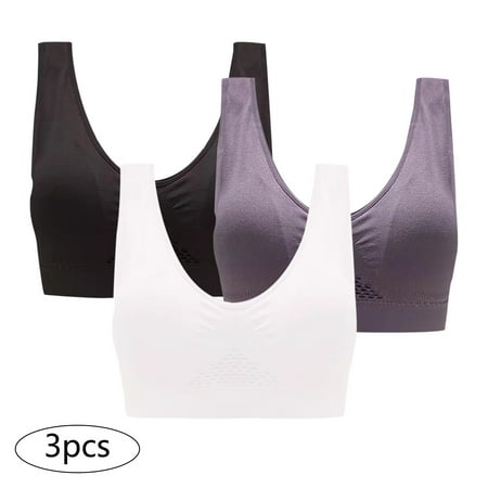 3-Pack Women Sports Bra Without Wire Free Support Yoga Running Vest Underwears
3-Pack Women Sports Bra Without Wire Free Support Yoga Running Vest Underwears