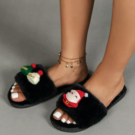 Mishuowoti slipper for women 2023 Ladies Fashion Christmas Decoration Plush Comfortable Open Toe Flat Cotton Slippers
Mishuowoti slipper for women 2023 Ladies Fashion Christmas Decoration Plush Comfortable Open Toe Flat Cotton Slippers