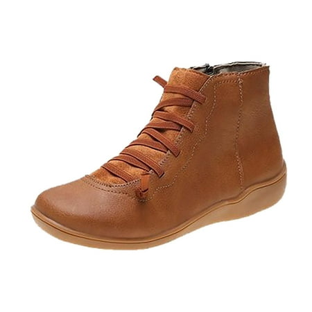 Ankle Boots for Women Arch Support Womens Low Heel Fashion Lace Up Zipper Booties Casual Walking Short Bootie Slip On Vintage Leather Ladies Sneaker Fall Winter Outdoor Flat Roman Shoes
Ankle Boots for Women Arch Support Womens Low Heel Fashion Lace Up Zipper Booties Casual Walking Short Bootie Slip On Vintage Leather Ladies Sneaker Fall Winter Outdoor Flat Roman Shoes