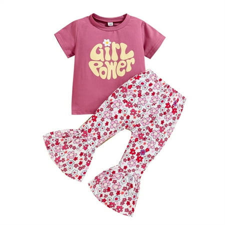 Rovga Girls Outfit Sets Toddler Girls Clothes Bell Bottom Sets Letter Print Short Sleeve T-Shirt Tops Floral Flared Pants Kids Summer Outfits Toddler Girls Clothing
Rovga Girls Outfit Sets Toddler Girls Clothes Bell Bottom Sets Letter Print Short Sleeve T-Shirt Tops Floral Flared Pants Kids Summer Outfits Toddler Girls Clothing