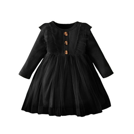 Jkerther Toddler Baby Girl A-line Dress Long Sleeve Dress Crew Neck Patchwork Tulle Dress Princess Dress for Casual Daily
Jkerther Toddler Baby Girl A-line Dress Long Sleeve Dress Crew Neck Patchwork Tulle Dress Princess Dress for Casual Daily