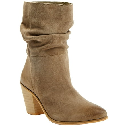 Cleo + Wolf Women s Dani Western Booties Pointed Toe Taupe 7 1/2 M US