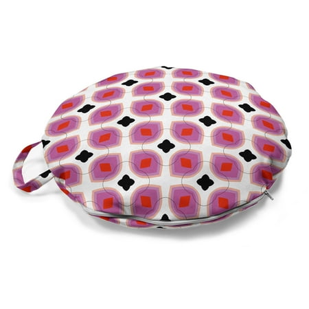 Abstract Round Floor Cushion with Handle Repetitive Circular Pattern Bold Geometric 1970 s Style Decorative Pillow for Living Room & Dorms 18 Round Pink Vermilion by Ambesonne
Abstract Round Floor Cushion with Handle Repetitive Circular Pattern Bold Geometric 1970 s Style Decorative Pillow for Living Room & Dorms 18 Round Pink Vermilion by Ambesonne