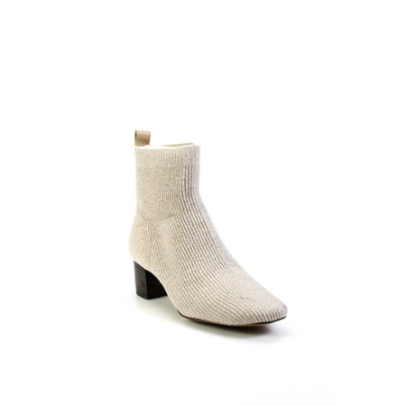 Everlane Womens Knit Ribbed Ankle Boot Tan 8.5