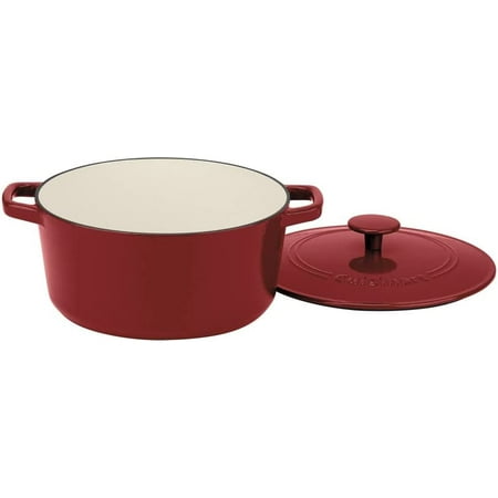 HPJNB Chef s Classic Enameled Cast Iron 7-Quart Round Covered Casserole Cardinal Red
HPJNB Chef s Classic Enameled Cast Iron 7-Quart Round Covered Casserole Cardinal Red