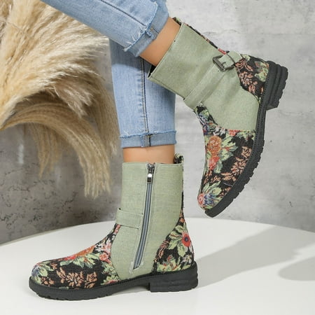 Babysbule Womens Winter Boots ShoesWomen s Large-size Ethnic Print Mid-calf Boots Non-slip Boots With Thick Heels
Babysbule Womens Winter Boots ShoesWomen s Large-size Ethnic Print Mid-calf Boots Non-slip Boots With Thick Heels