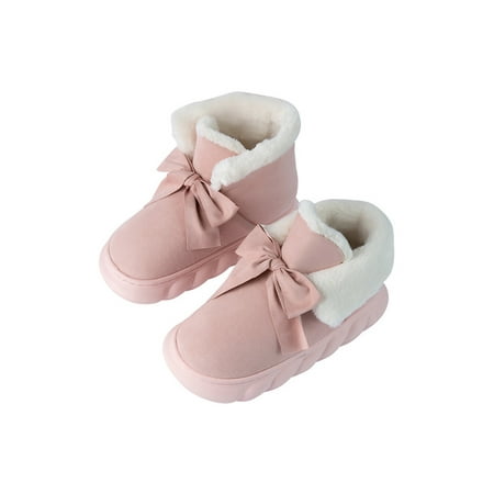 Kesitin Women Warm Ankle Boot Bowknot Winter Bootie Pull On Snow Boots Wear Resistant Lightweight Booties Cold Weather Plush Lining Comfort Shoe Pink 7-7.5
Kesitin Women Warm Ankle Boot Bowknot Winter Bootie Pull On Snow Boots Wear Resistant Lightweight Booties Cold Weather Plush Lining Comfort Shoe Pink 7-7.5