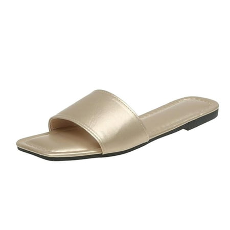 Dyfzdhu Women Slippers Fashion Simple Solid Soft Comfortable Flat Summer New Large Sandals
Dyfzdhu Women Slippers Fashion Simple Solid Soft Comfortable Flat Summer New Large Sandals